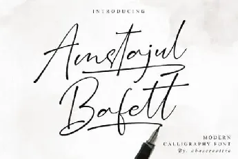 Amstajul Bufett Handwritten font