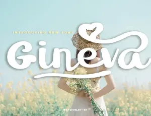 Gineva Script font