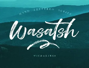 Wasatsh Brush font