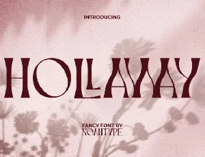 Hollaway font