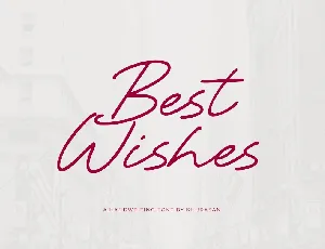 Best Wishes font