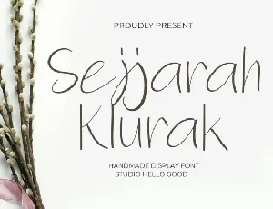 Sejjarah Klurak Script font