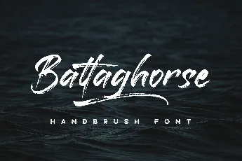 Battaghorse Handbrush font