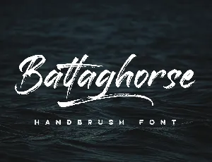 Battaghorse Handbrush font