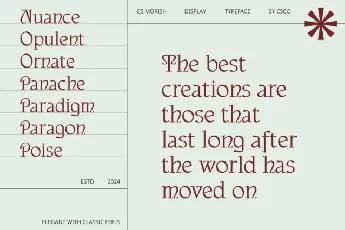 CS Morish font