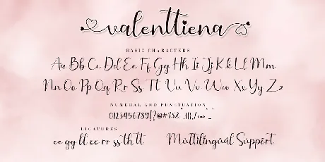 Valenttiena font