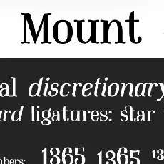 Mount PERSONAL USE ONLY font