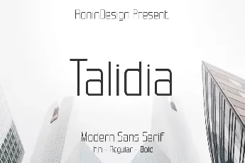 Talidia font