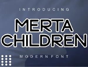 Merta Children font