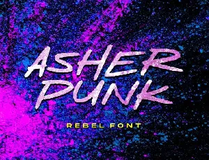 Asher Punk Display font