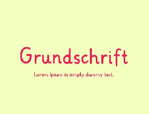 Grundschrift Family font