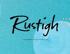 Rustigh Handwritten font