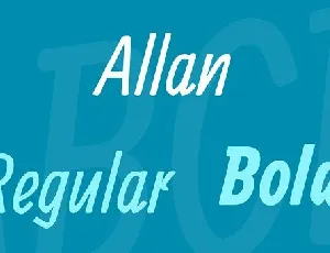 Allan Family font