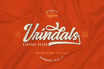 Vrindals Script font