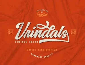 Vrindals Script font