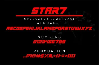 Star7 font