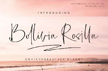 Bollivia Rosilla Script Free font