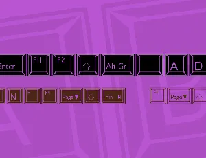 Keypad ADF font