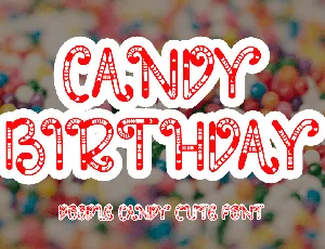 Candy Birthday font