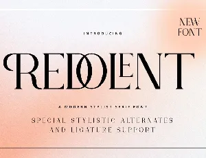 Redolent font