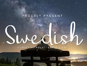 Swedish Script font