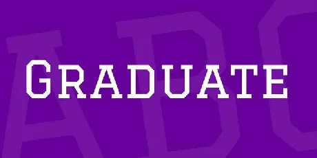 Graduate font