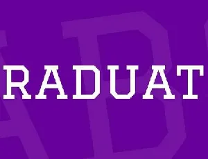 Graduate font