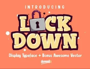 Lockdown Display font