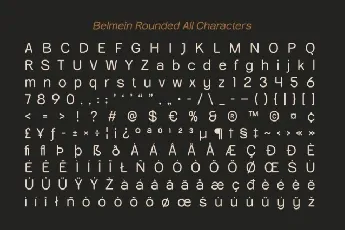 Belmein Rounded font