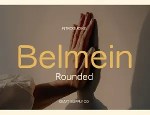 Belmein Rounded font