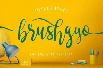 Brushgyo Free font