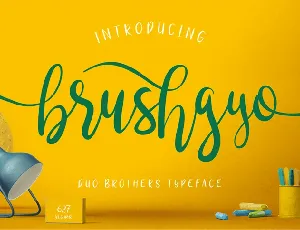 Brushgyo Free font