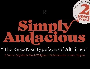 Audacious font