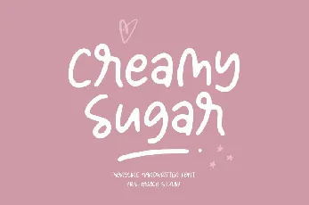 Creamy Sugar font