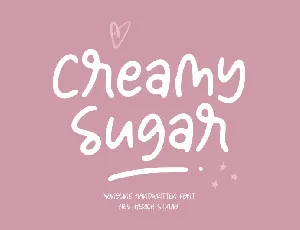 Creamy Sugar font