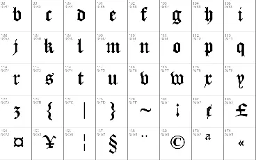 DS Caslon Gotisch font