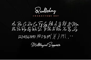 Reallishmy font