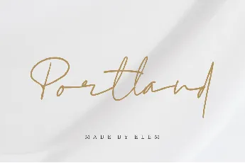 Portland font