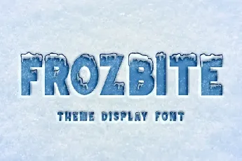 FROZBITE Display font