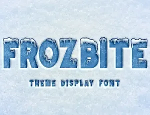 FROZBITE Display font