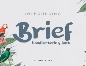 Brief Script font