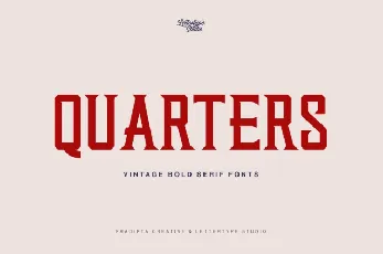 Quarters font