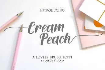 Cream Peach font