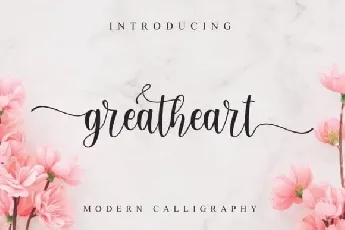 Greatheart Calligraphy font