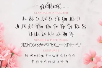 Greatheart Calligraphy font