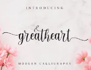 Greatheart Calligraphy font