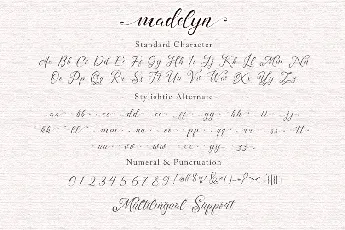 Madelyn Chic Script font