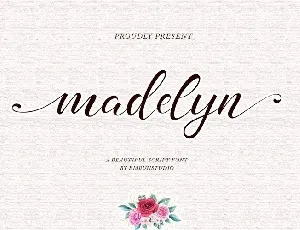 Madelyn Chic Script font