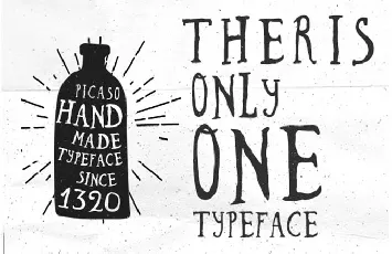 Picaso Hand Made Free font