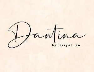 Dantina Handwritten font